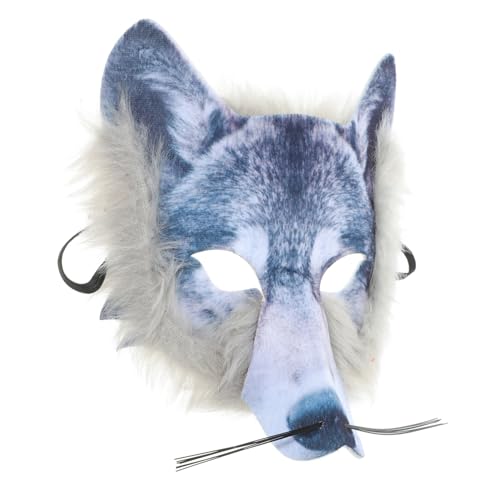 BESPORTBLE Kreative Wolf Maske Für Halloween Tier Design Cosplay Maske Kostümzubehör Für Partys Und Kostümpartys Realistische Halloween Maske Für Erwachsene von BESPORTBLE