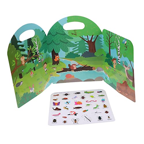 BESPORTBLE Kreatives Kognitionslernbuch für Wiederverwendbares Aufkleberbuch mit Bunten Designs für Kleinkinder und Vorschüler Fördert Spiel und Lernen BESPORTBLE Kreatives Kognitionslernbuch für Wiederverwendbares Aufkleberbuch mit Bunten Designs für Kleinkinder und Vorschüler Fördert Spiel und Lernen von BESPORTBLE