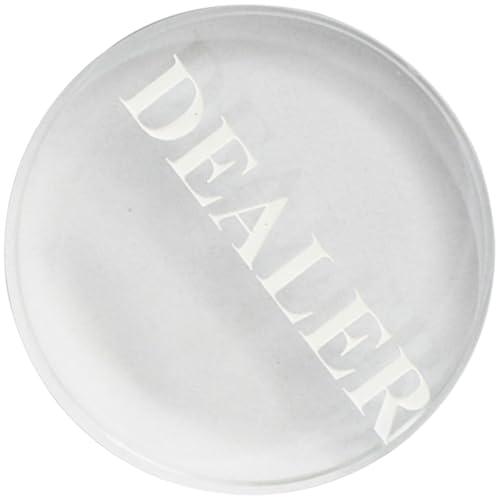 BESPORTBLE Kristallklarer Poker Dealer Button aus Langlebigem Material Doppelseitig Graviert Wiederverwendbar für Holdem Turniere und Kartenspiele Sichtbar für Professionelle Pokerzubehör BESPORTBLE Kristallklarer Poker Dealer Button aus Langlebigem Material Doppelseitig Graviert Wiederverwendbar für Holdem Turniere und Kartenspiele Sichtbar für Professionelle Pokerzubehör von BESPORTBLE