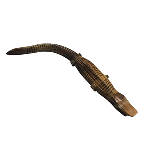 BESPORTBLE Krokodil Holz Tiermodell Realistisch Robust Sicher für Rollenspiele Geburtstagsfeier Zubehör Kompakt Interessantes Kinderspielzeug von BESPORTBLE