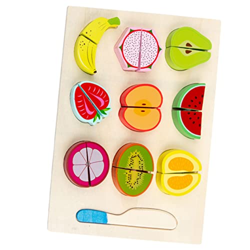 BESPORTBLE Küchen Spielzeugset für Lustige Obstschneide Spielzeuge Rollenspielzeug für Mädchen Lernspielzeug zur Farberkennung und Obstkategorisierung für Kreative Spielstunden von BESPORTBLE