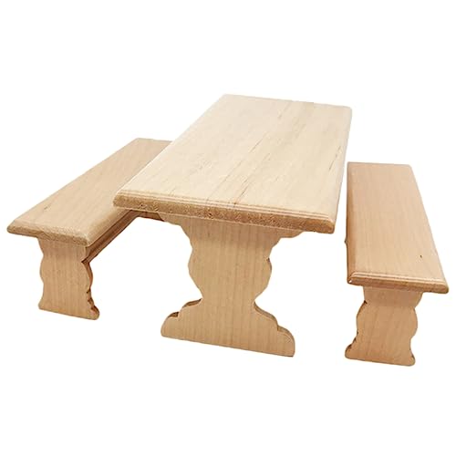 BESPORTBLE Küchen Tisch und Stühle Sicher und Leicht für Kreative DIY Projekte und Miniatur Dekorationen BESPORTBLE Küchen Tisch und Stühle Sicher und Leicht für Kreative DIY Projekte und Miniatur Dekorationen von BESPORTBLE