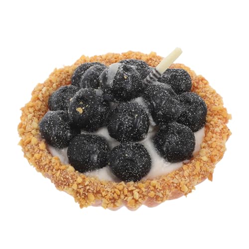 BESPORTBLE Künstliches Ei Tart Modell Realistisches Dessert Für Simulation Von Blaubeer Ei Tart Fotografie Requisiten Für Hochzeiten Und Geburtstagsfeiern von BESPORTBLE