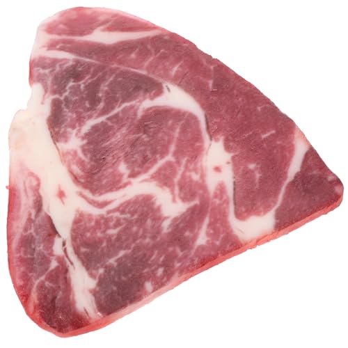 BESPORTBLE Künstliches Rindfleisch Modell Realistisches Fake Food für Küche Restaurant und Fotografie Dekoratives Beef Slice Requisiten für Partys und Displays von BESPORTBLE