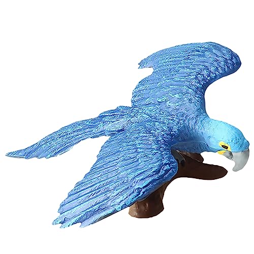 BESPORTBLE Künstliches Vogelmodell Für Simulation Papagei Figur Gelb Blau Und Cartoon Tierpuppen Für Kreatives Und Lernen von BESPORTBLE