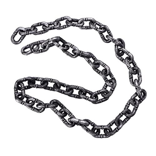 BESPORTBLE Kunststoff Kette Realistische Fake Chain für Halloween Deko und Cosplay Kostüme als Accessoire für Halloween Partys und Festliche Dekorationen von BESPORTBLE