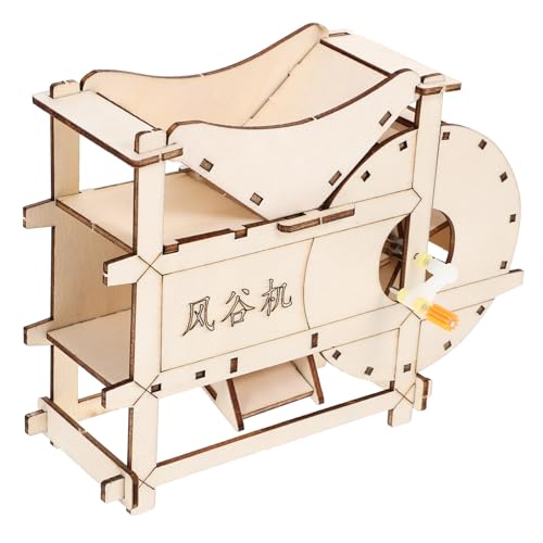 BESPORTBLE Kurbel Dreschmaschine DIY Modell Für Wissenschaftliche Experimente Und Bastelprojekte Für Kreative Bastler Und Technische Modelle Handbetriebene Dreschmaschine von BESPORTBLE