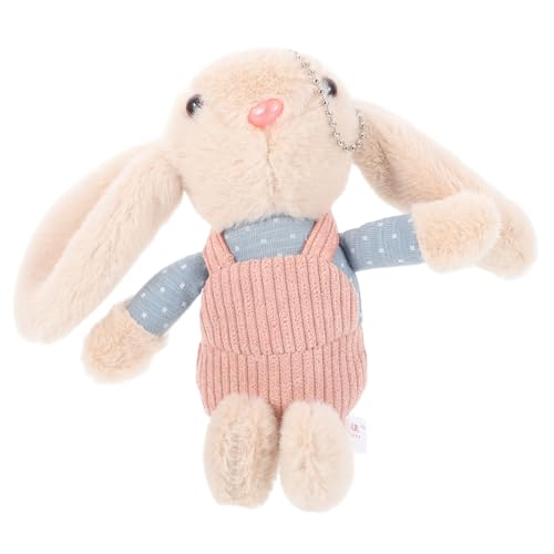 BESPORTBLE Kuscheliger Plüschhase im Overalls Design Weiches Stofftier für Mädchen Niedlicher Schlüsselanhänger für Junge Mädchen Langlebiges Plüschtier als für Kleine BESPORTBLE Kuscheliger Plüschhase im Overalls Design Weiches Stofftier für Mädchen Niedlicher Schlüsselanhänger für Junge Mädchen Langlebiges Plüschtier als für Kleine von BESPORTBLE