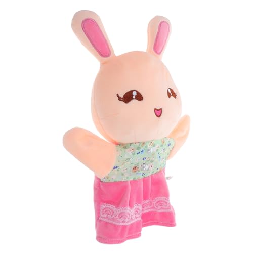 BESPORTBLE Kuscheliger Stofftier Handpuppe Hase Interaktives Puppenspielzeug für Eltern Junge Mädchen Interaktion Kreatives Geschichtenerzählen und Vorschulaktivitäten Einzigartiges Design von BESPORTBLE