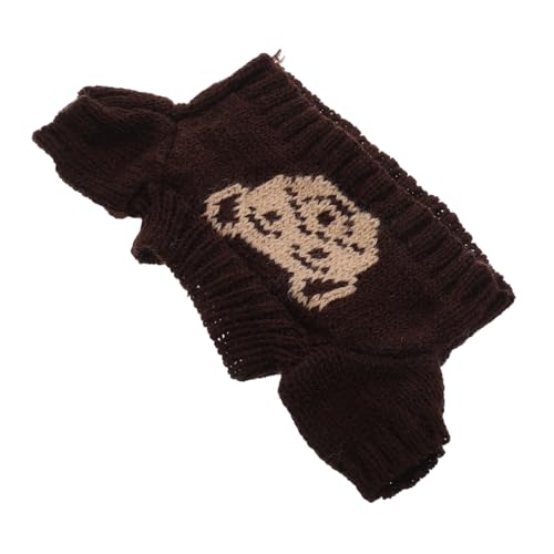 BESPORTBLE Kuscheliger Winterpullover für Plüschtiere Bekleidungsset für Bären und Stofftiere Ersatzoutfit für Puppen Braun Vielseitig und Langlebig von BESPORTBLE