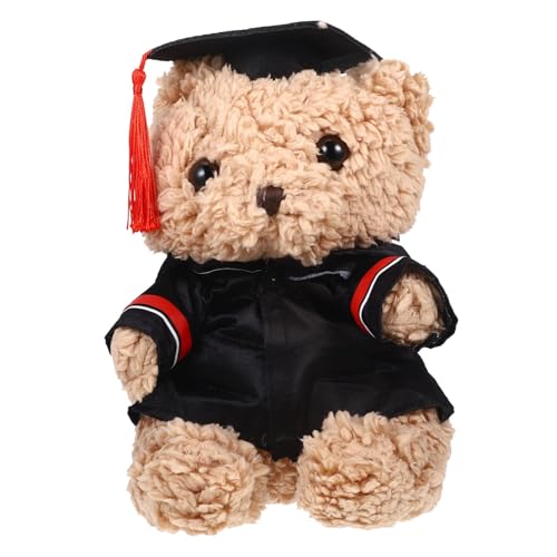 BESPORTBLE Kuscheltier Abschlussbär mit Doktorhut Kleiner Plüschbär Glücksbringer für Graduierung zur Abschlussfeier aus Perfektes Wohnaccessoire BESPORTBLE Kuscheltier Abschlussbär mit Doktorhut Kleiner Plüschbär Glücksbringer für Graduierung zur Abschlussfeier aus Perfektes Wohnaccessoire von BESPORTBLE