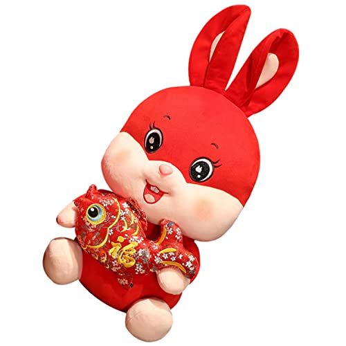 BESPORTBLE Kuscheltier Hase Stofftier für Jahr des Hasen Niedliches Deko für Zuhause für Frühlingsfest und Kinderzimmer und Formbeständig von BESPORTBLE