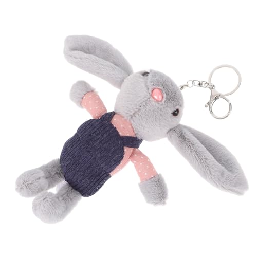 BESPORTBLE Kuscheltier Kaninchen Schlüsselanhänger Weiches Plüschspielzeug mit Niedlichem Overall Perfektes Accessoire für Taschen und Rucksäcke BESPORTBLE Kuscheltier Kaninchen Schlüsselanhänger Weiches Plüschspielzeug mit Niedlichem Overall Perfektes Accessoire für Taschen und Rucksäcke von BESPORTBLE