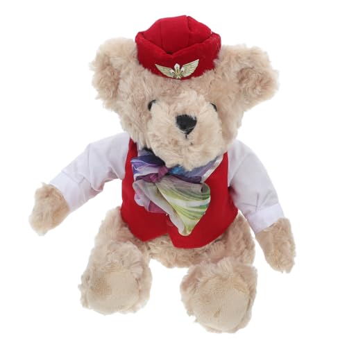 BESPORTBLE Kuscheltier Pilotbär aus Plüsch Große Bärenpuppe für Schlafzimmer und Sofa Weiches Stofftier für Jungen für Besondere Anlässe BESPORTBLE Kuscheltier Pilotbär aus Plüsch Große Bärenpuppe für Schlafzimmer und Sofa Weiches Stofftier für Jungen für Besondere Anlässe von BESPORTBLE