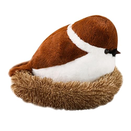 BESPORTBLE Kuscheltiere Plüschsparrow Lebensnaher Plüschvogel für Dekorative Spielzeuge für Zuhause Sicheres Langlebiges Design für Spiel und Spaß als für von BESPORTBLE