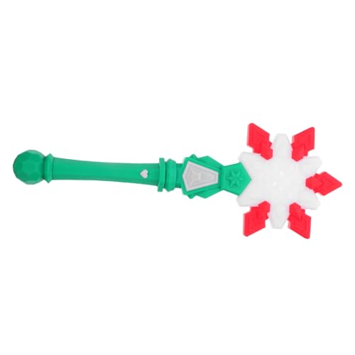 BESPORTBLE LED Schneeflocken-zauberstab mit Leuchteffekt Tragbar und Leicht Schneeflockenförmiges Design für Weihnachtsfeiern Prinzessinnen-partys und Kinderkostüme Batteriefrei Leuchtend von BESPORTBLE