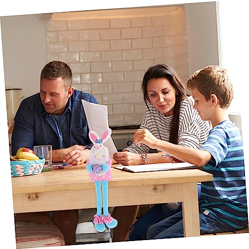 BESPORTBLE Langbeiniger Bunny Deko Hase aus Weichem Polyester Niedliche Hasenpuppe als Tischdeko und Party Deko Vielseitiges Kuscheltier und Fotorequisite für Wohnräume von BESPORTBLE