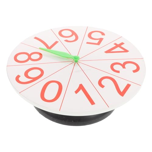 BESPORTBLE Lehr Drehplatte für Tragbare Rotations für Spiele und Preise Geeignet für Unterricht und Partys Zahlen Drehspielzeug Mathematikfähigkeiten Zufällige Farbe von BESPORTBLE