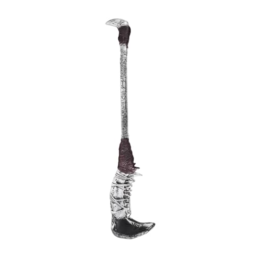 BESPORTBLE Leichte Braune Sägezahnmesser Dekoration aus Kunststoff Halloween Kostüm Zubehör für Erwachsene Vielseitiges Reaper Dress Up Accessoire für Party und Cosplay von BESPORTBLE