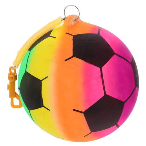 BESPORTBLE Leichter Aufblasbarer Fußball mit Federseil Halterung Bunter Kinderball für Kindergarten Tanz und Outdoor Spiel Tragbar und Platzsparend für Mädchen und Jungen BESPORTBLE Leichter Aufblasbarer Fußball mit Federseil Halterung Bunter Kinderball für Kindergarten Tanz und Outdoor Spiel Tragbar und Platzsparend für Mädchen und Jungen von BESPORTBLE