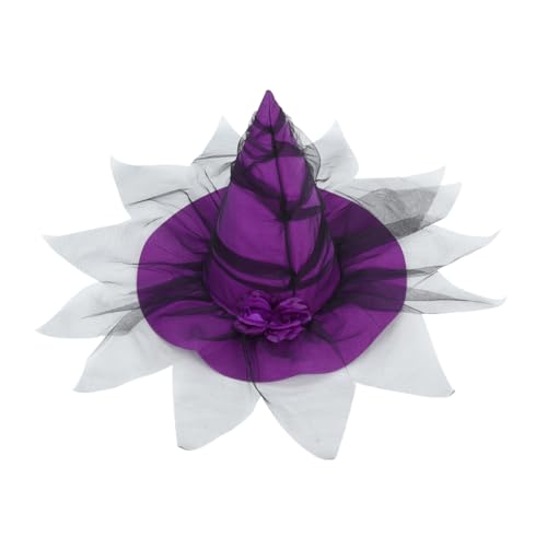 BESPORTBLE Leichter Mesh mit Kunstvollen Blumen Zaubererhut mit Schleier für Halloween und Kostümpartys für Erwachsene BESPORTBLE Leichter Mesh mit Kunstvollen Blumen Zaubererhut mit Schleier für Halloween und Kostümpartys für Erwachsene von BESPORTBLE