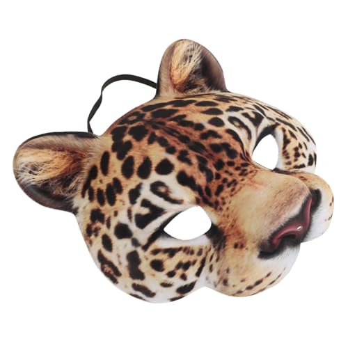 BESPORTBLE Leopard Maske Halloween Tiermaske Cosplay Party Dekorative Maske Leicht Atmungsaktiv für Verkleidung und Maskenball BESPORTBLE Leopard Maske Halloween Tiermaske Cosplay Party Dekorative Maske Leicht Atmungsaktiv für Verkleidung und Maskenball von BESPORTBLE