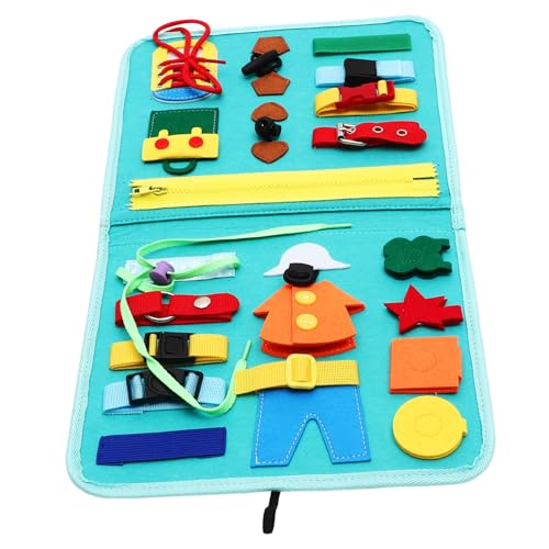 BESPORTBLE Lernspielzeug Busy Board aus Filz Sicheres Montessori Activity Board mit Uhr Frühe von Lebenskompetenzen und Feinmotorik Beschäftigung für Kleinkinder Ab Jahr BESPORTBLE Lernspielzeug Busy Board aus Filz Sicheres Montessori Activity Board mit Uhr Frühe von Lebenskompetenzen und Feinmotorik Beschäftigung für Kleinkinder Ab Jahr von BESPORTBLE
