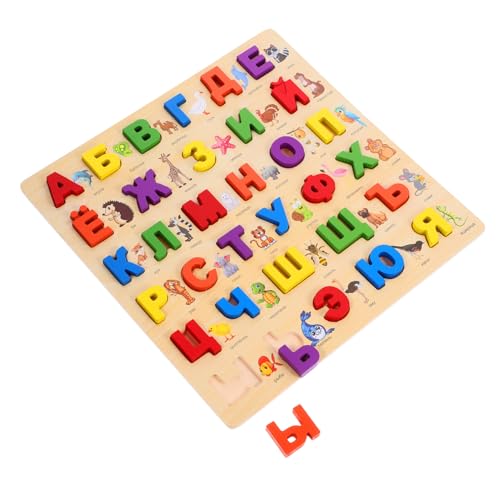 BESPORTBLE Lernspielzeug Russisches Holzpuzzle für Kleinkinder Pädagogisches Puzzle zur Sprachförderung und Hand Augen Koordination BESPORTBLE Lernspielzeug Russisches Holzpuzzle für Kleinkinder Pädagogisches Puzzle zur Sprachförderung und Hand Augen Koordination von BESPORTBLE