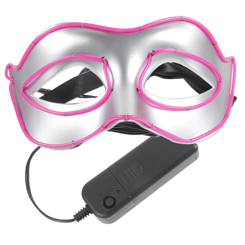 BESPORTBLE Leuchtende Maske Halloween-maskenstütze Maskerademaske Party-cosplay Party-halbmaske Dekorative Masken Maskerade-maske Für Frauen Gesichtsmasken Led Masken-cosplay Ball Plastik von BESPORTBLE