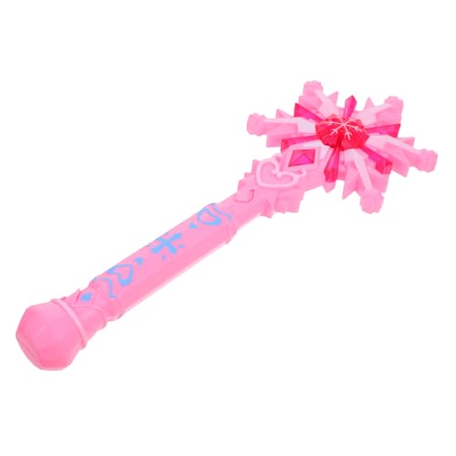 BESPORTBLE Leuchtender Schneeflocken Zauberstab für Mädchen Drehender Feenstab mit LED Licht Robustes Design für Rollenspiele Geschenkidee zu Weihnachten und Feiertagen ohne Batterien von BESPORTBLE