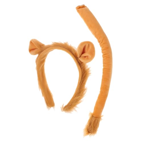 BESPORTBLE Löwenkostüm Teilig Stirnband mit Mähne Löwenschwanz Haarreif Tierkostüm Accessoire für Karneval Fasching Cosplay Halloween Festival BESPORTBLE Löwenkostüm Teilig Stirnband mit Mähne Löwenschwanz Haarreif Tierkostüm Accessoire für Karneval Fasching Cosplay Halloween Festival von BESPORTBLE