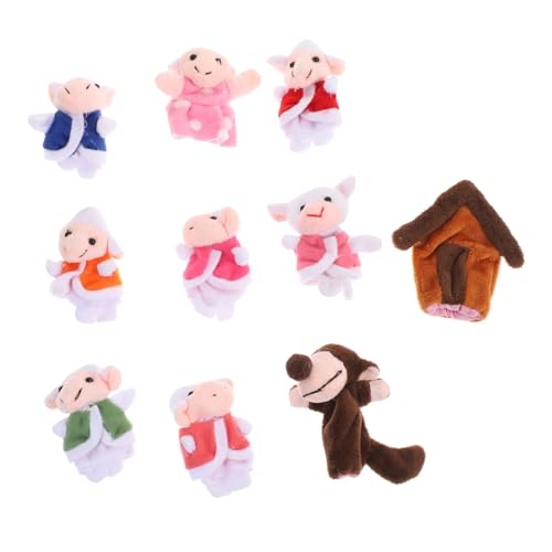 BESPORTBLE Lustige Fingerpuppen aus Plüsch mit Wolf und Kleinen Lämmern Sicheres und Langlebiges Fingerspielzeug für Jungen und Mädchen für Zuhause und Schule BESPORTBLE Lustige Fingerpuppen aus Plüsch mit Wolf und Kleinen Lämmern Sicheres und Langlebiges Fingerspielzeug für Jungen und Mädchen für Zuhause und Schule von BESPORTBLE