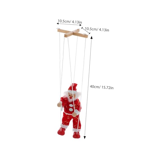 BESPORTBLE Lustige Holz Marionette Weihnachtsmann Pull String Puppe Vintage für Kreative Weihnachtspuppe Interaktives Dekorationsspielzeug für Xmas Party und Wohnzimmer BESPORTBLE Lustige Holz Marionette Weihnachtsmann Pull String Puppe Vintage für Kreative Weihnachtspuppe Interaktives Dekorationsspielzeug für Xmas Party und Wohnzimmer von BESPORTBLE