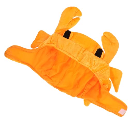 BESPORTBLE Lustige Krabbenmütze für Erwachsene und Mädchen Leichte Stoff Krabbenkappe Hautfreundlich für Karneval Halloween Cosplay und Faschingsparty Orange Meerestier Hut von BESPORTBLE