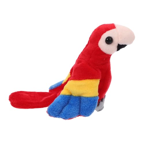 BESPORTBLE Lustige Papagei Fingerpuppe Plüsch Vogel Handpuppe Für Geschichtenerzählen Mini Tierfigur Weiches Stofftier Für Puppenspielzeug Vogelform von BESPORTBLE