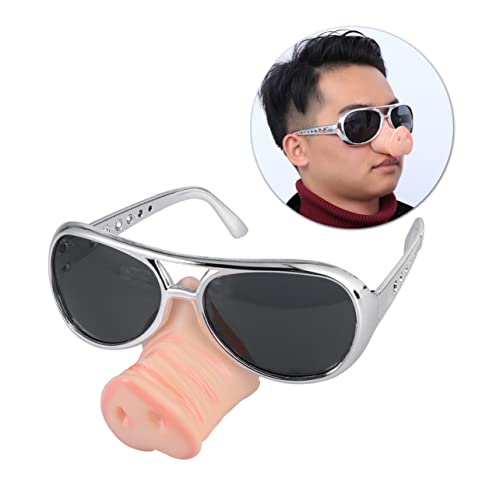 BESPORTBLE Halloween Schweinenase Brillen - Schwein Nasenbrille Lustige Disguise Gläser Halloween Dekorative Brille für Geburtstagsfeier Dekoration Maskerade Cosplay Requisiten von BESPORTBLE