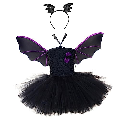 BESPORTBLE Mädchen Fledermaus Flügel Kostüm Für Halloween Inklusive Kopfschmuck Flügel Und Kurzer Tüllrock Für Perfektes Kostüm Für Halloween Und Karneval BESPORTBLE Mädchen Fledermaus Flügel Kostüm Für Halloween Inklusive Kopfschmuck Flügel Und Kurzer Tüllrock Für Perfektes Kostüm Für Halloween Und Karneval von BESPORTBLE