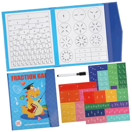 BESPORTBLE Magnetisches Lernspielzeug für Grundschule Interaktives Tragbares Bruchscheiben Puzzle mit Abwischbarer Oberfläche für Homeschooling und Klassenzimmer Montessori Material für BESPORTBLE Magnetisches Lernspielzeug für Grundschule Interaktives Tragbares Bruchscheiben Puzzle mit Abwischbarer Oberfläche für Homeschooling und Klassenzimmer Montessori Material für von BESPORTBLE