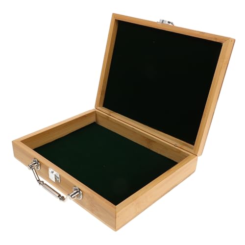 BESPORTBLE Mahjong Organizer Holzbox Tragbare Leere Mahjong Aufbewahrungsbox aus Holz für Traditionelles Spiel für und Effiziente Kachelorganisation von BESPORTBLE