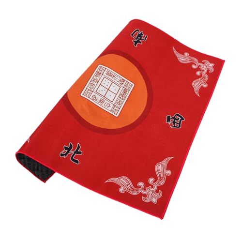 BESPORTBLE Mahjong Tischdecke Rote Dicke Tischmatte für Mahjong und Kartenspiele Rutschfestes Design für Partys und Spielabende BESPORTBLE Mahjong Tischdecke Rote Dicke Tischmatte für Mahjong und Kartenspiele Rutschfestes Design für Partys und Spielabende von BESPORTBLE