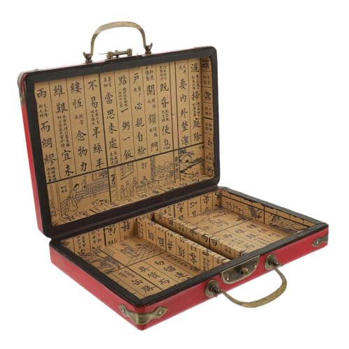 BESPORTBLE Mahjong Tragkiste Schnallendesign Stilvolle Mahjong Box Für Zuhause Und Reisen Langlebig Praktisch Und Für Fliesen Sichere von BESPORTBLE