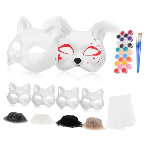 BESPORTBLE Masken Malerei Papier Tier Maskerade Handwerk Leere Party Katze Färbung Zu Unbemalt Halloween Dekorative Handwerk Kostüm Farbe Für BESPORTBLE Masken Malerei Papier Tier Maskerade Handwerk Leere Party Katze Färbung Zu Unbemalt Halloween Dekorative Handwerk Kostüm Farbe Für von BESPORTBLE