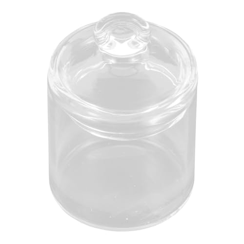 BESPORTBLE Miniatur-vorratsglas Aus Glas Klare Mini-gläser Mit Deckel Für Puppenhaus-Dekoration Aufbewahrungsboxen Für Kleine Gegenstände Süßigkeiten-Display von BESPORTBLE