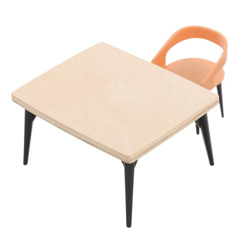 BESPORTBLE Maßstab Puppenhaus Esszimmer Tisch und Stühle Stabile und Sichere Holzmöbel Kompakt und Leicht Zubehör für Puppenhaus Dekoration BESPORTBLE Maßstab Puppenhaus Esszimmer Tisch und Stühle Stabile und Sichere Holzmöbel Kompakt und Leicht Zubehör für Puppenhaus Dekoration von BESPORTBLE