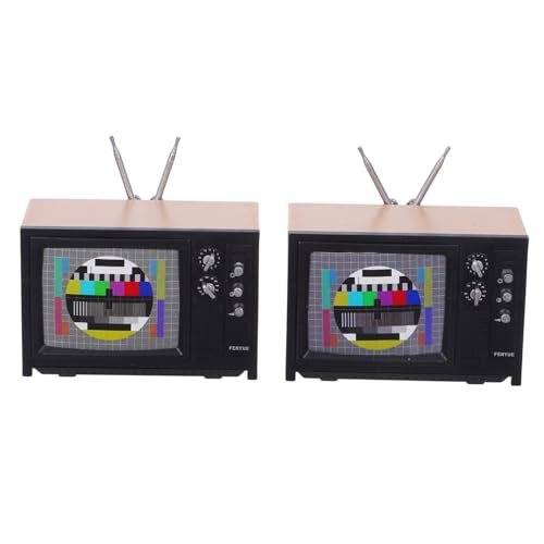 BESPORTBLE Maßstab Realistische Puppenhaus Möbel Kompakte Tv Dekoration für Puppenstube Passend für Moderne und Vintage Puppenmöbel DIY Sammlerstück von BESPORTBLE