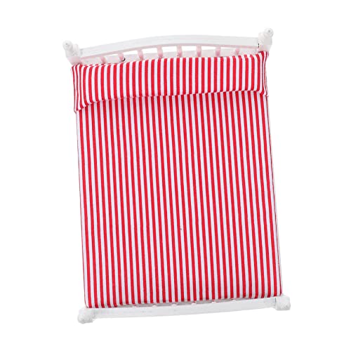 BESPORTBLE Maßstab Schlafzimmer Möbel Puppenhaus Dekoration Und Zubehör Für Kleine Räume Hochwertiges Design Zartem Blumenmuster von BESPORTBLE