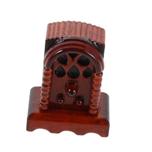 BESPORTBLE Holz Miniatur Puppenhausradio Vintage Radio Modell Maßstab Puppenhausmöbel Spielzeug Foto Requisite Heimdekor Zubehör von BESPORTBLE