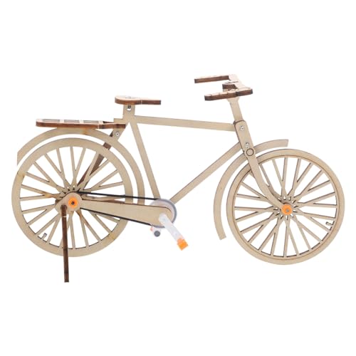 BESPORTBLE Mechanisches Fahrradmodell Holz DIY Bausatz Interaktives Lernspielzeug für Nachhaltiges Holzmaterial Fördert Praktisches Denken und Physikalisches Verständnis von BESPORTBLE