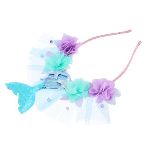 BESPORTBLE Meerjungfrau Haarreif mit Pailletten Einzigartiges Stirnband für Partys Kostümpartys und Festivals Robustes Design für Glitzernde Meerjungfrau Schwanzflosse von BESPORTBLE