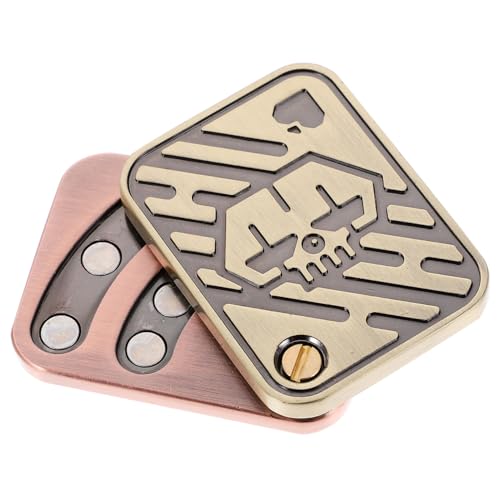 BESPORTBLE Metallisches Zappelspielzeug Fidget Poker Schiebespiel Mit Magneten Für Stressabbau Für Studenten Und Büroangestellte Bronzefarben von BESPORTBLE